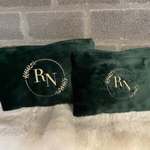 Velvet accessory pouch