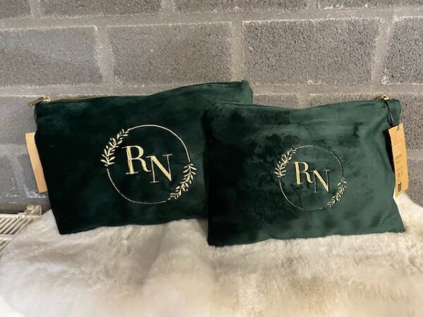 Velvet accessory pouch