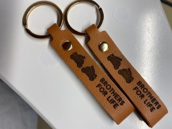 Lederen sleutelhanger